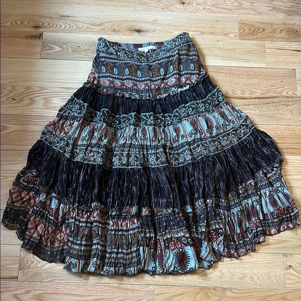Bohemian Multicolor Maxi Skirt